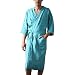 Produktbild Leinen Pyjama für Herren/Skxinn Männer Nachtwäsche Bademantel Lange Große Größen Kimono Robe Solide Lose Sommer Retro Startseite Kleidung,Herrenkleidung M-4XL Reduziert(Himmelblau,X-Large)