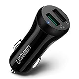 Breit Kompatibel : Der QC3.0 Port lädt die QC-Geräte schnell wie Samsung S9/S8/S7/A5 2017/S6, Huawei P9/P8/P8 Lite, Sony Xperia XZ/XZ1,HTC U11/10/One A9/U Ultra,LG G5/G6/V20/V30,Xiaomi Mi 5/ Mi 6/Mi x 2,Nexus 6,Auto Wireless Fast Charger und mehr. Beide USB Ports unterstützen USB-Geräten einschließlich Smartphones wie iPhone X/ iPhone 8/ 8 Plus, iPad sowie 5V Tablets, Powerbank, Bluetooth Adapter, Navigation, erkennen die Geräte automatisch und wird bei voller Geschwiindigkeit geladen.