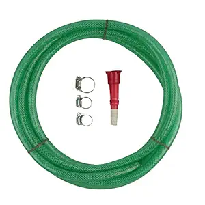 CINAGRO - Combo Pack - 30 Meters Garden Hose Pipe with 3 Clamp Rings for Watering Home Garden, Car Washing, Floor Cleaning & Pet Bathing.