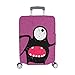 Produktbild Süße Schwarze Monster mit Emotionen Muster Spandex Trolley Reisegepäck Beschützer Koffer Cover 28,5 X 20,5 Zoll