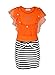 Lil Orchids Girls Yarn Dyed Mesh Tassel Dress (31-ORG_Orange) RS.499.00