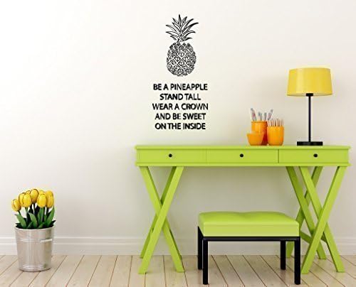 GDirectKitchen Living Room Bedroom Decor Artwork Be A Pineapple Wall Sticker Art Vinyl Decal 80x40cms