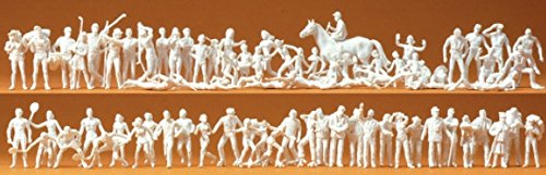 Preisvergleich Produktbild Preiser 16346 Sport und Freizeit 80 Figuren unbemalt H0