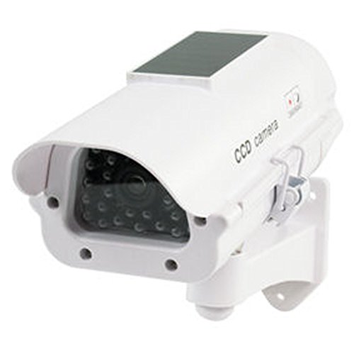Ex-Pro® Silber Schwarz Solar Akku Speed Dummy Fake-CCTV Sicherheit Kamera Kamera mit Solar Pannel für Blitz LED, IR-Flächenvorhang Ex-Pro® Silber Schwarz Solar Akku Speed Dummy Fake-CCTV Sicherheit Kamera Kamera mit Solar Pannel für Blitz LED, IR-Flächenvorhang