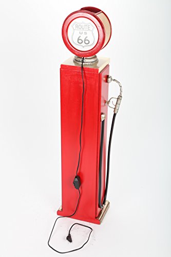 point-home CD-Schrank, Retrolook „Zapfsäule“ mit Licht - 7