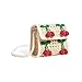 Produktbild GYQXX Straw Bag Cherry Decoration Kindertasche Wild Fashion Small Square Bag Rattan Weave Schulter Messenger Bag