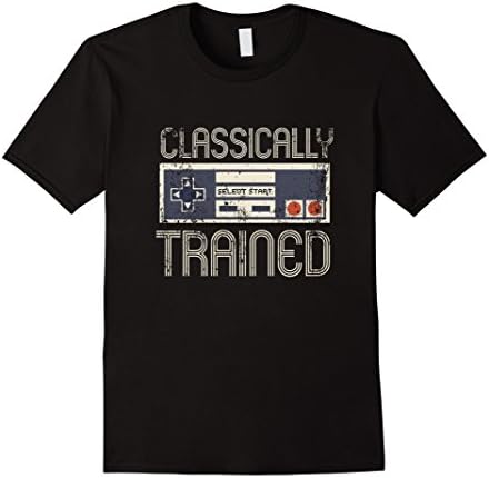 Men's Vintage Video Game Controller Classically Trained Shirt Medium Black