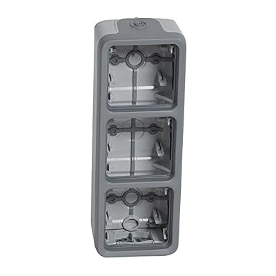 Legrand boitier plexo saillie 3 postes vertical (composable)
