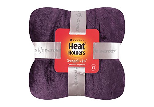 HEAT HOLDERS Snuggle Up Fleece Blanket Throw (Mulled Wine)