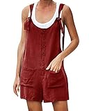 hosenanzug 38 Damen Latzhose Retro Lange Overall Größe Jumpsuit Baggy Sommerhose