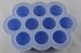 Silicone Freezer Storage Tray – Blue 10 x 1oz Serving BPA Free with Secure Clip-on Lid – Baby Food and Dishwasher Safe with Lifetime Guarantee