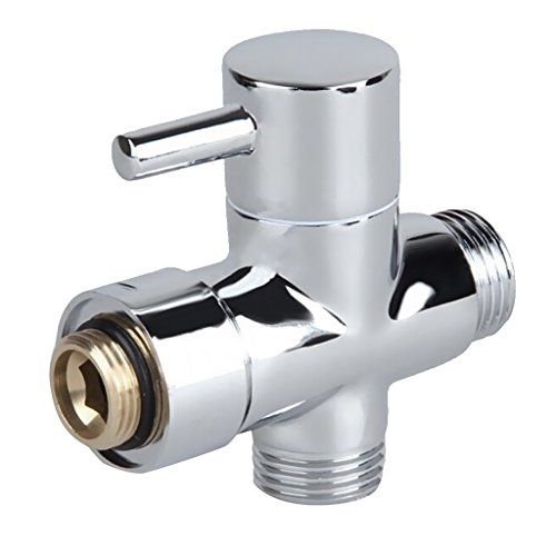 Gazechimp 3 Wege Umsteller Umstellventil Dusche Mische Ventil Armatur G3/4 '' G1/2'' ,Messing T-Typ Wasserhahn