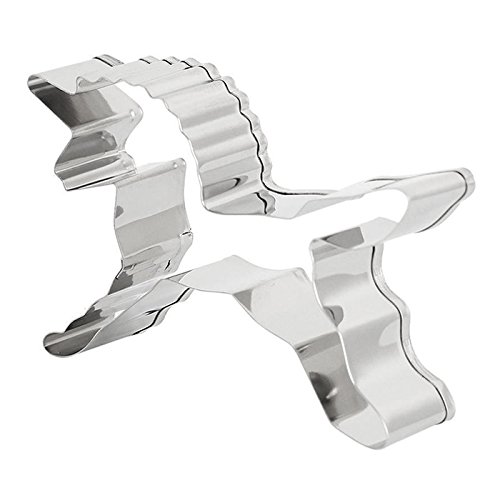 Edelstahl Keks Ausstecher Non Stick Ausstechformen Tortendeko Einhorn 8.5 x 5.8 x 2cm - 5