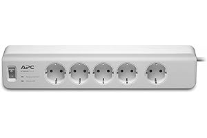 Apc By Schneider Electric Surge Protector PM5-GR Listwa Zasilająca, Biały, 5 Gniazd