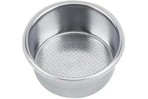 LUXXTORE Filtro De Café, Acero Inoxidable, 51mm, Filtro no Presurizado Cafetera, Compatible con Cecotec Cafeteras, 1 Taza Café, Accesorio Cafeteras, Resistente y fácil de limpiar