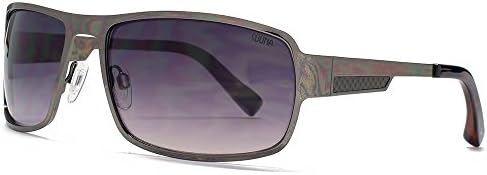 SUUNA Buffalo Rectangle Flatsheet Sunglasses in Gunmetal Carbon Fibre SUU103