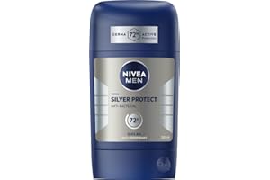 ‎NIVEA MEN NIVEA MEN Silver Protect 48h Antyperspirant w sztyfcie dla mężczyzn, 50 ml