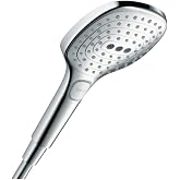 hansgrohe Raindance Select E - Duş Başlığı, 3 P&uuml;sk&uuml;rtme T&uuml;rl&uuml; El Duşu (120 x 120 mm), Kire&ccedil; &Ouml;nleyici Fonksiyonlu Duş Başlığı,