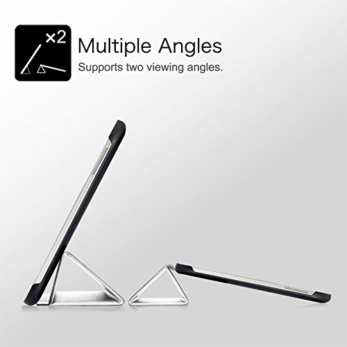 Fintie Samsung Galaxy Tab 4 10.1 Hülle Case – Ultra Schlank Superleicht Ständer Smart Shell Cover Schutzhülle Etui Tasche mit Auto Schlaf / Wach Funktion für Samsung Galaxy Tab 4 10.1 SM-T530 SM-T535 (nicht geeignet für Samsung Galaxy Tab 3 10.1), Weiß - 6