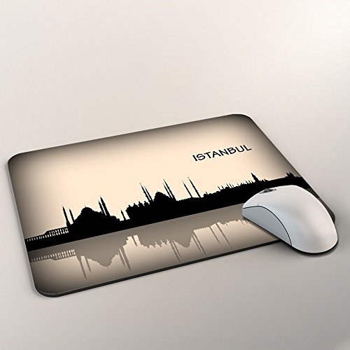 Voyage Istanbul, Turkey, Mousepad Anti Rutsch Unterseite für Optimalen Halt Kompatibel mit allen Maustypen (Kugel, Optisch, Laser) Ideal für Gamer und für Grafikdesigner. - 2