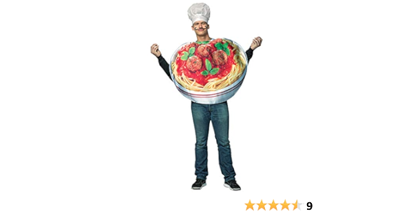 Rasta Imposta Kostum Erwachsene Spaghetti Und Frikadellen One Size Rot Amazon De Spielzeug