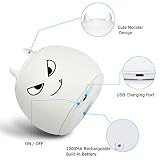 Amagle Silikon LED Nachtlicht mit 7 Beleuchtung Touch Schalter USB Nachtlichter Nachttischlampen Schlummerleuchten Stimmungslichter Weiche Silikon Lampe für Kinder Baby Tisch Zimmer Schlafzimmer - 3