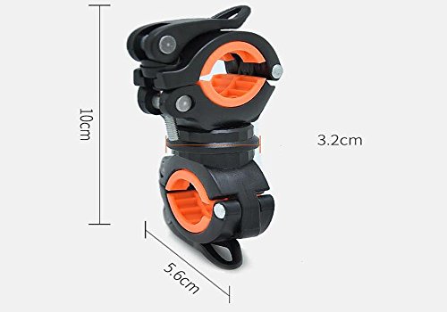 SOOJET BFH-02 360° Verstellbare Universal Fahrrad Halterung Bike Bicycle Holder Für Taschenlampe, Action Kamera, GPS Und Anderen Elektronischen Sport Geräten - 2