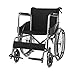 Produktbild Rollstuhl Leichtgewichtiger, Zweiwege-Bremse, Dicker Metallrahmen, Abriebfest, festes Vorder- und Hinterrad, tragbares Faltrad, 100 kg belastbar, behindert