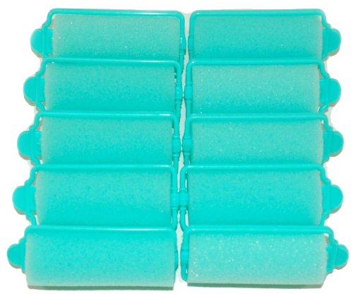 Pack of 10 Large Foam Hair Rollers [1" in diameter] Brand New in Packet
