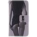 Produktbild Lumia 530 (N530) Hülle, Nokia Lumia 530 (N530) Wallet Tasche Brieftasche Schutzhülle, Carols PU Lederhülle Flip Hülle im Bookstyle Cover Schale Stand Ständer Etui Karten Slot Schutzhülle Tasche Wallet Case für Nokia Lumia 530 (N530) - Rückansicht