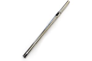 IZSOHHOME Replacement Vacuum Wand Hose,for Central Vacuums with Adjustable Length, Plated Chrome,32mm(1-1/4inch) with 1 Adapter