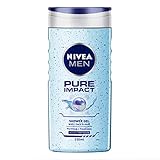 NIVEA MEN Hair, Face & Body Wash, Pure Impact Shower Gel, 250ml NIVEA MEN Hair, Face & Body Wash, Pure Impact Shower Gel, 250ml