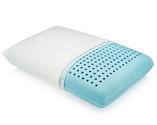 Luxuriöses Kopfkissen mit Gel Viscoschaum (Memory Foam) von MemorySoft – Kaltschaum Nackenstützkissen (schlafkissen) mit Belüftungslöchern und Bambusüberzug - 2