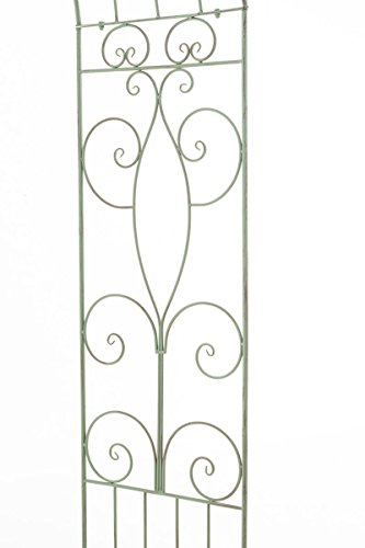 CLP Metall-Rosenbogen WANNA, mit aufwändigen Verzierungen, handgefertigt, bis zu 5 Farben wählbar, 100 x 50 cm, Höhe ca. 230 cm antik-grün - 3
