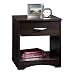 Decornation Meraki Engineered Wood End Table Nightstand Side Table With Drawer And Storage (Walnut) RS.2999.00