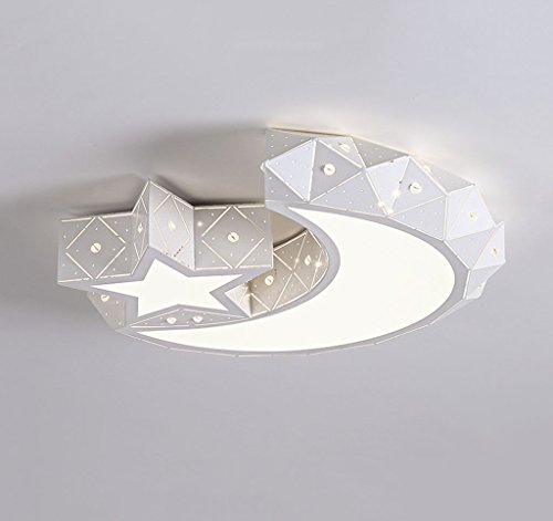 Preisvergleich Produktbild William 337 Kinderzimmer Moderne Stern / Mond / Kreative Persönlichkeit Junge Mädchen Blei Deckenleuchte Zimmer Schlafzimmer Lampe (Farbe : Weißes Licht-Kleine)