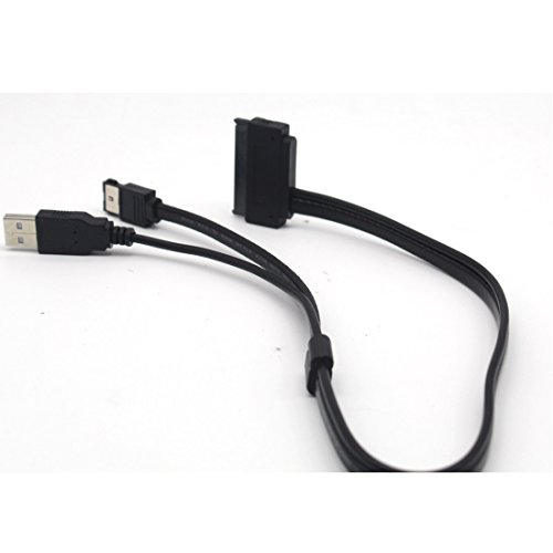 lokeke Festplatte SATA 22pin auf eSATA Daten USB Kabel Adapter 50 cm Länge - 2
