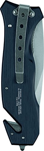 KWB Emergency Taschenmesser 014710 (90mm Klinge, mit Gurtschneider und Glasbrecher), 1 Stück, - 4