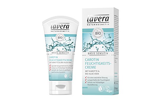 lavera Carotin Feuchtigkeitscreme basis sensitiv ∙ Natürliche Tönung ∙ Langanhaltende Feuchtigkeit ∙ Intensive Tagescreme ∙ vegan ✔ Bio Pflanzenwirkstoffe ✔ Naturkosmetik ✔ Natural & innovative ✔ Gesichtspflege 1er Pack (1 x 50ml) - 2