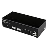 dvi kvm switch 4 port dual monitor Mit zwei 1,8 m KVM-Kabeln (USB/DVI)