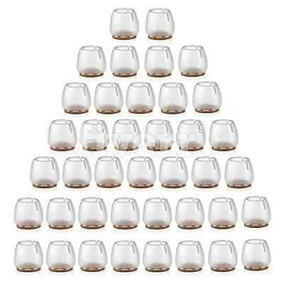 CZ Store ✮MARQUE FRANCAISE✮-CZ Store®-pied de chaise|40 PCS|✮✮GARANTIE A VIE✮✮-feutre pied|12-16MM|Patin silicone pour mobilier/chaises/meubles-embout de chaise anti-rayures-tampon chaise protection parquet