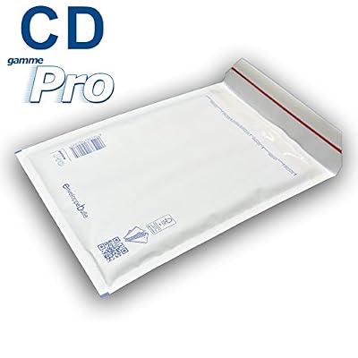 enveloppebulle Lot de 50 enveloppes à bulles blanches gamme PRO spécial CD format 145x175mm