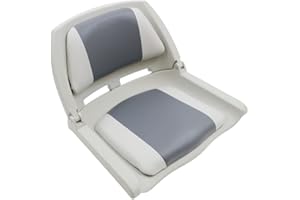 Lightweight Folding Boat Seat - Grey/Charcoal Style By MiDMarine