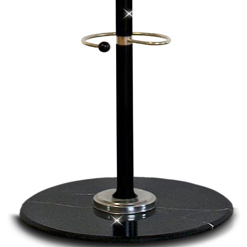 Porte-manteau noir 170cm avec support parapluie - Support manteau/parapluie/chapeau