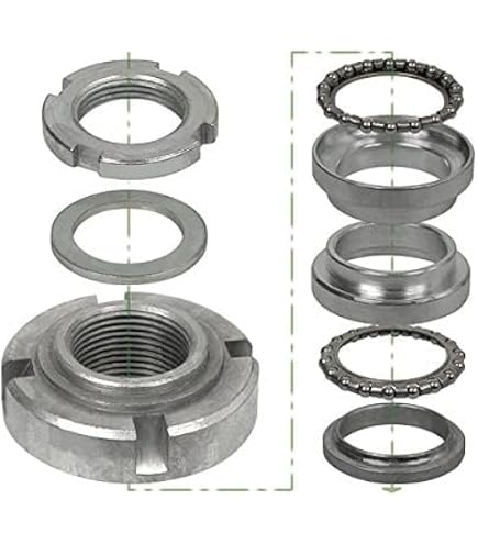 Steering Head Bearing Set (6 Pieces) For Zündapp KS GTS C 50 80 – Complete Control Set