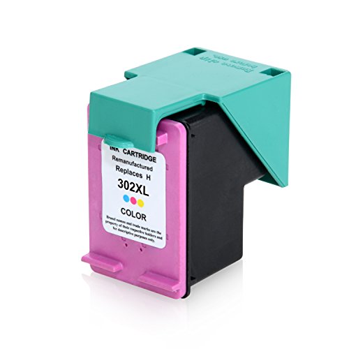 2 Kineco Tintenpatronen kompatibel zu HP 302 XL 2er-Pack Black und Color – Mit Füllstandsanzeige für Deskjet 3630 Envy 4520 - 3