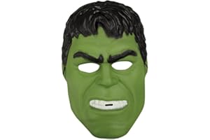 Rubies Máscara Hulk Shallow para niños y niñas, Oficial de las películas de Avengers, máscara hecha en plástico con ajuste en velcro, ideal para halloween, navidad, carnaval y cumpleaños.