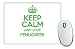 Produktbild Grün Keep Calm und Love Bockshornklee Mauspad TXT 2453
