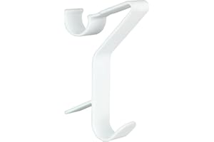 Maximex Flexi zestaw 3 okrągłych haczyków na grzejnik łazienkowy, tworzywo sztuczne (ABS), 2,5 x 13 x 8,8 cm, biały