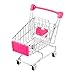 Produktbild Haushalt Desktop Metall Mini Einkaufen Handwagen Vorratsbehälter Karre Fuchsie